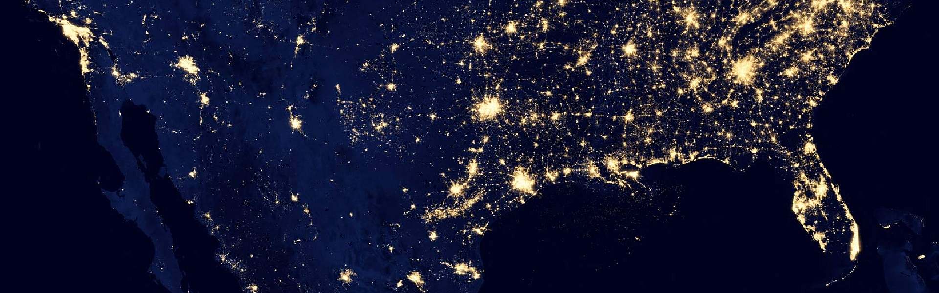 USA at night NASA