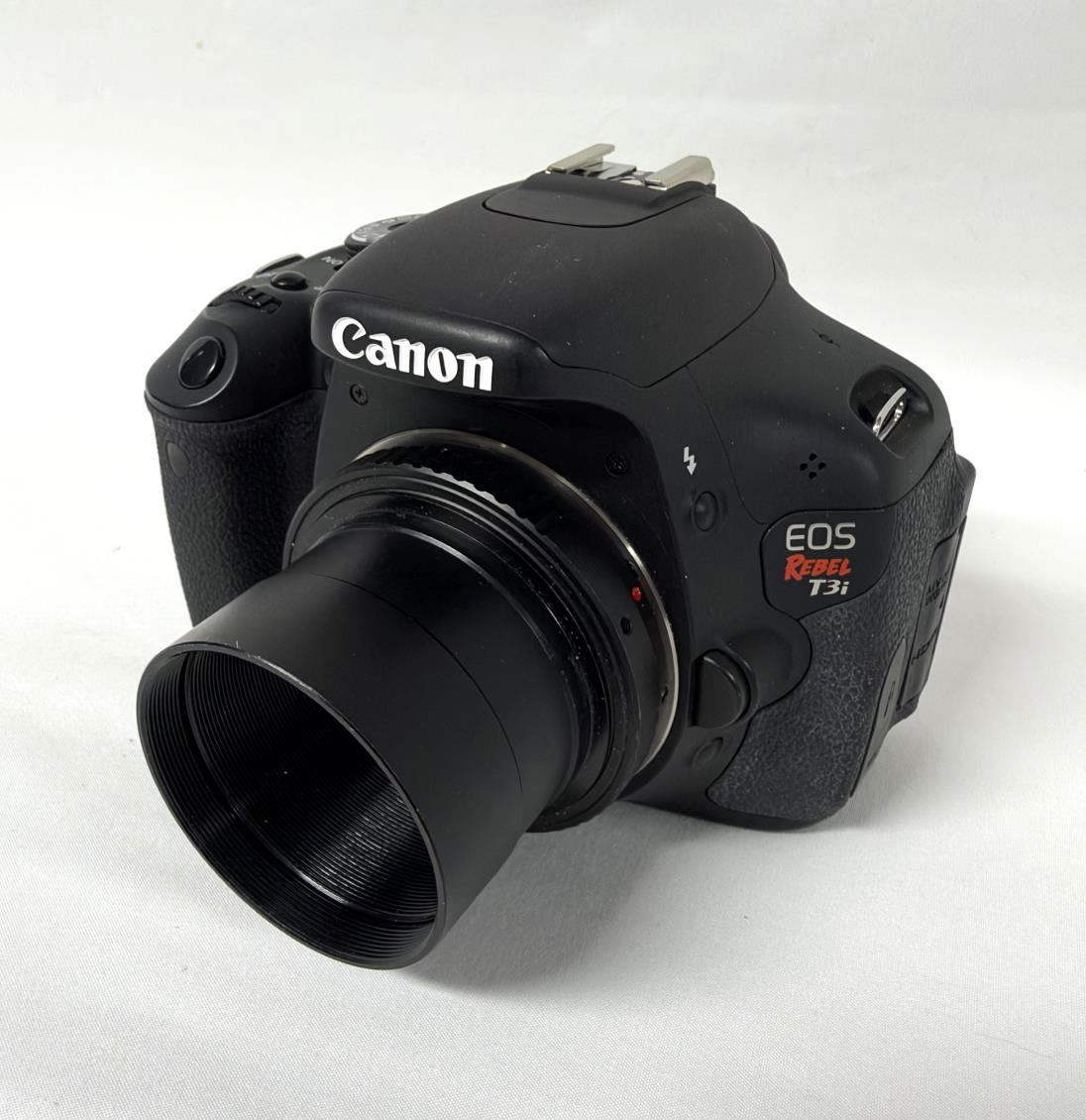 Canon Rebel DSLR Camera with Bull-Nose Adapter