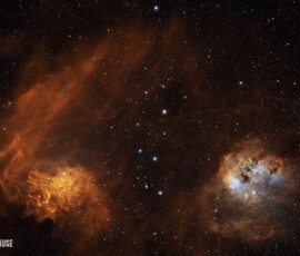 Flaming Star and Tadpoles Nebulae David Krause