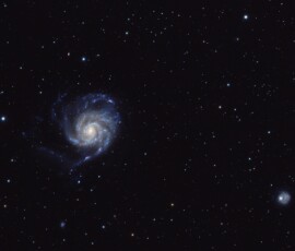 M101 With NGC5474 Tommy Wilkinson