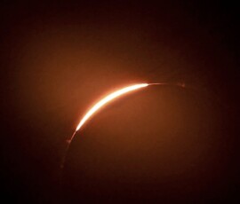 Just before totality, April 8, 2024 Total Solar Eclipse. Photo by club member Vince Castello. Vince Castello Total Solar Eclipse 2024