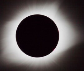 Totality, with corona, total solar eclipse of August 21, 2017. Photo by club member Knox Worde. Knox Worde Solar Eclipse 2017