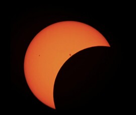 Middle of the April 8, 2024 Total Solar Eclipse. Photo by club member Vince Castello. Vince Castello Total Solar Eclipse 2024