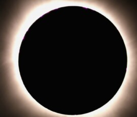 Totality during the April 8, 2024 Total Solar Eclipse. Photo by club member Vince Castello. Vince Castello Total Solar Eclipse 2024