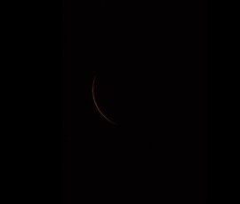 Second contact during the total solar eclipse of August 21, 2017. Photo by club member Knox Worde. Knox Worde Solar Eclipse 2017
