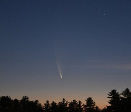 Comet NEOWISE before dawn the morning of July 12, 2020. Photo by club member Jerry Sherman Comet NEOWISE Jerry Sherman