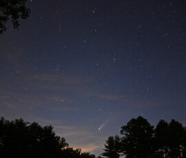 Comet NEOWISE, captured at 10:03 PM on July 18, 2020 from Weaverville, NC by club member Jerry Sherman Comet NEOWISE Jerry Sherman