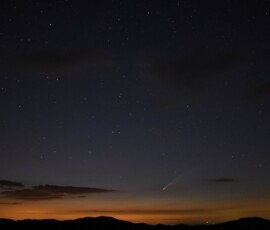 Comet NEOWISE after sunset, the evening of July 14, 2020. Photo by club member Jerry Sherman Comet NEOWISE Jerry Sherman