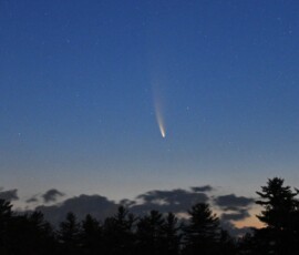 Comet NEOWISE before dawn, July 11, 2020. Photo by club member Jerry Sherman. Comet NEOWISE Jerry Sherman