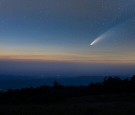 Comet NEOWISE above Unicoi TN, captured July 17, 2020 by club member Donnie Barnett. Comet NEOWISE Donnie Barnett.