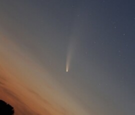 Comet NEOWISE before sunrise, the morning of July 15, 2020. Photo by club member Knox Worde Comet NEOWISE Knox Worde